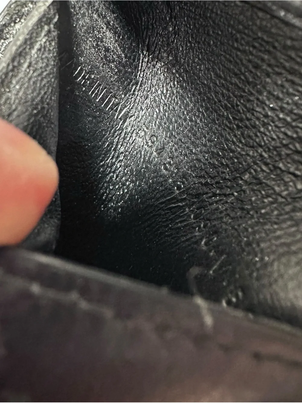 Balenciaga Black Leather & White Spell Out Bifold Wallet